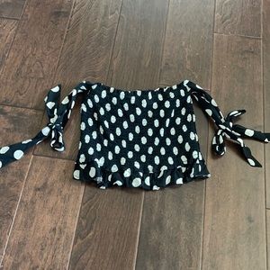 polka dot tube top